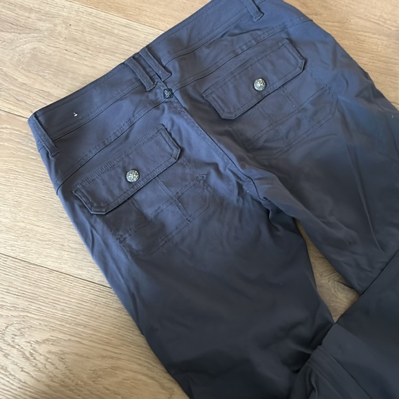 Prana dark grey pants with 2 lengths: full length or capris - Picture 5 of 10